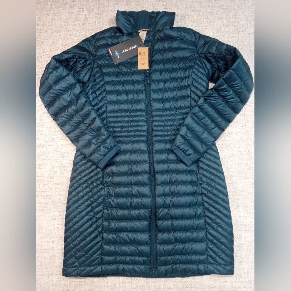 Duluth Trading Company Size XS The Down Green Long Jacket With Quantum Elemental
